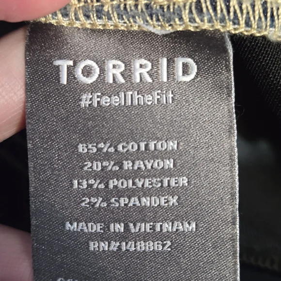 Torrid Dark Blue High Rise Pull-On Super Skinny Jeans- Size 2X - Picture 8 of 8